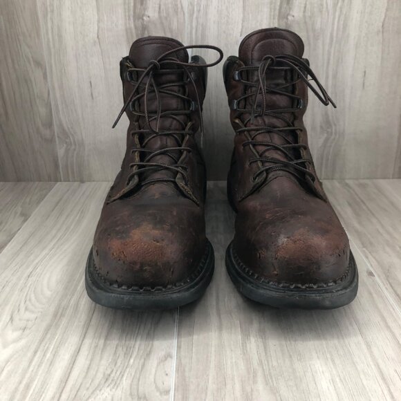 Red Wing Steel Toe Boots Men\'s Size 13 Brown Leather Work Shoes main image 4